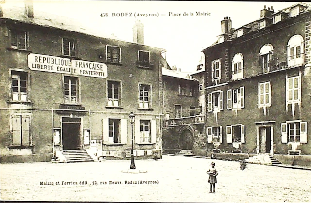 Place Adrien Rozier &agrave; Rodez au 19&egrave;me si&egrave;cle