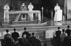 Une messe au si&egrave;cle dernier